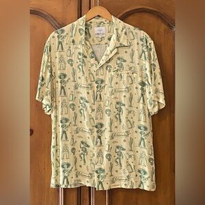 Nikben La Cucaracha Printed
Viscose Shirt Mens XL